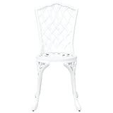 Garden Dining Set 7 pcs White Aluminium 3334714