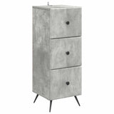 Drawer Cabinet Concrete Grey 33 x 34.5 x 90 cm Engineered Wood 895538