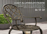Three-Piece Elegant Aluminium Garden Set - Bronze Tone T3398P323815
