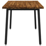 120 x 80 x 75 cm Solid Acacia Wood Natural and Black 937623