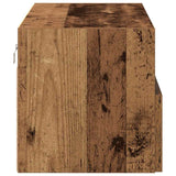 TV Wall Cabinet 2 pcs Old Wood 100 x 30 x 30 cm Engineered Wood 862189
