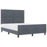 ZNTS Bed Frame Dark Grey 160x200 cm Velvet 3344886