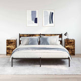 Bedside Cabinets with 3 Drawers 2 pcs Smoked Oak 39x35x65 cm 861346