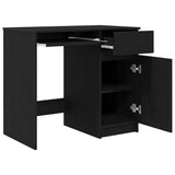 Desk Black Oak 86x49x76 cm Engineered Wood 861824