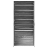 Shoe Cabinet Grey Sonoma 80x39x178 cm Engineered Wood 3276677