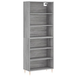 Highboard Concrete Grey 69.5x32.5x180 cm Engineered Wood 3189561