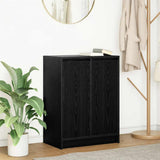 Sideboard Black Oak 57x34x76 cm Engineered Wood 861617