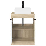 Bathroom Furniture Set Sonoma Oak Engineered Wood 3404242