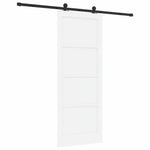 Sliding Door Manual ORKDAL White and black 83 x 211 cm 3333479