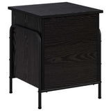 Storage Box Black Oak 40.5 x 40 x 49.5 cm Engineered Wood 8013662