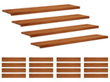 Stair Tread 20 pcs 120 x 30 x 2 cm Brown Solid Oak Wood 3449524