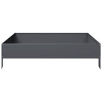 ZNTS Garden Raised Bed Anthracite 100x100x26 cm Steel 851019