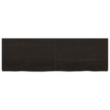 Wall Shelf Dark Brown 160x50x cm Treated Solid Wood Oak 363833