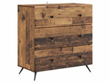 Drawer Cabinet Old Wood 66 x 34.5 x 90 cm Engineered Wood 895533