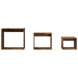 Nesting Tables 3 pcs Old Wood Engineered Wood 856674