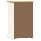 Shoe Cabinet VIGO 60x35x96 cm White Solid Wood Pine 353170