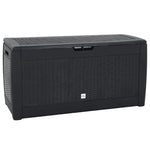 Garden Storage Box Anthracite 119x48x60 cm Polypropylene 152197