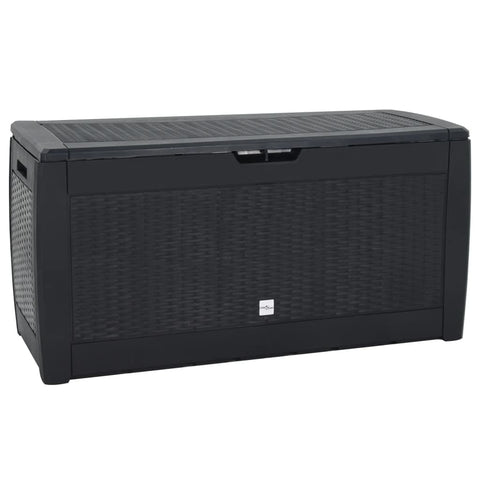 Garden Storage Box Anthracite 119x48x60 cm Polypropylene 152197