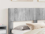 Bed Frame with Storage and Headboard Grey Sonoma 140 x 200 cm 3414382