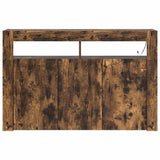 Sideboard Smoked Oak 116 x 30 x 75 cm Engineered Wood 3333880