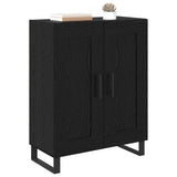 Sideboard Black Oak 69.5 x 34 x 90 cm Engineered Wood and Iron 881611