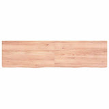 Bathroom Countertop Light Brown 120x30xcm Treated Solid Wood 3156137