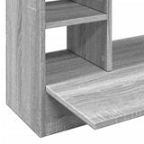 Wall-Mounted Desk Grey Sonoma 105x48x75 cm Engineered Wood 847973