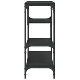 Console Table Black 100x30x75 cm Engineered Wood 838913