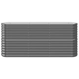 Garden Raised Bed Galvanised Steel 152x40x68 cm Anthracite 318896