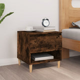 Bedside Table Smoked Oak 50x46x50 Engineered Wood 819542