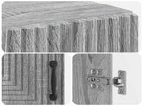 Bathroom Storage Cainet HAARLEM Grey Sonoma 59.5 x 31 x 80 cm 896841