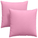 Sofa Pillows 2 pcs Pink 80 x 80 cm Fabric 42014055