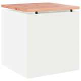 Garden Bench White 40 x 40 x 43 cm Steel 874913