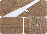 Cushion Cover 6 pcs HEERLEN Brown 60 cm Chenille Fabric 922966