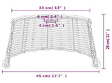 Ceiling Lamp Shade Brown 45x28 cm Wicker 364378