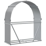 Log Holder Light Grey 120x45x140 cm Galvanised Steel 364551