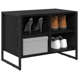Shoe Cabinet Black Oak 60 x 35 x 44 cm Engineered Wood 886456