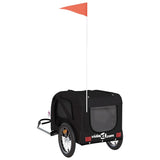 Pet Bike Trailer Black Oxford Fabric and Iron 93877