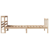 Bed Frame with Headboard without Mattress 75x190 cm Small Single 3305953