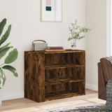 ZNTS Wall Cabinet Smoked Oak 75x35x60 cm Engineered Wood 848420