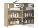 Bathroom Mirror Cabinet Sonoma Oak 30 x 10.5 x 50 cm 889017