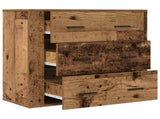 Sideboard Old Wood 80x33x70 cm Engineered Wood 857085