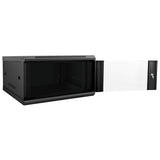 Network Cabinet with Storage Black 60 x 60 x 35 cm Steel 42017635