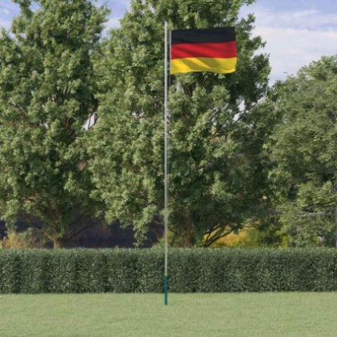 Germany Flag and Pole 6.23 m Aluminium 3147090