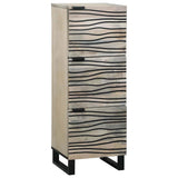 Media Storage Cabinets & Racks White and Black 40 x 33 x 110 cm 4018001