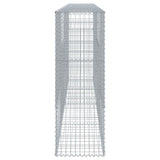 Gabion Basket with Cover 400x50x150 cm Galvanised Iron 3295157