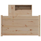 Bookcase Bed without Mattress 90x190cm Single Solid Wood Pine 3322449