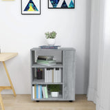Rolling Cabinet Grey Sonoma 60x35x75 cm Engineered Wood 815967