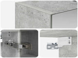 Bathroom Mirror Cabinet Concrete Grey 60 x 14.5 x 70 cm 889066