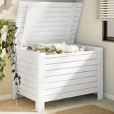 Storage Box with Lid RANA White 100x49x54 cm Solid Wood Pine 4002324